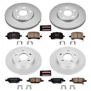 PowerStop Genuine Geomet Coated Rotor and Low-Dust Ceramic Brake Pad Kit