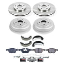 PowerStop Semi-Coated Rotor and Low-Dust Ceramic Brake Pad Kit
