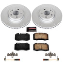 PowerStop Genuine Geomet Coated Rotor and Carbon-Fiber Ceramic Brake Pad Kit