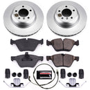 PowerStop Genuine Geomet Coated Rotor and Carbon-Fiber Ceramic Brake Pad Kit