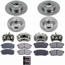 PowerStop OE Stock Replacement Low-Dust Ceramic Brake Pad, Rotor and Caliper Kit