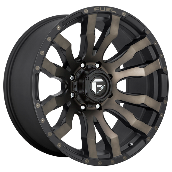 20x9 Fuel Off-Road D674 Blitz Matte Black Double Dark Tint 8x170 ET1 Wheel