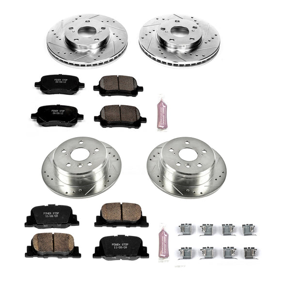 PowerStop Z23 Daily Driver Carbon-Fiber Ceramic Brake Pad and Drilled & Slotted
