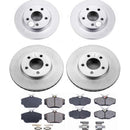 PowerStop Genuine Geomet Coated Rotor and Low-Dust Ceramic Brake Pad Kit