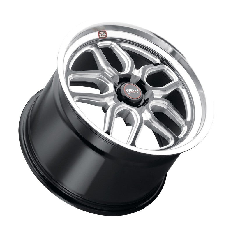 20x8 WELD Performance Laguna Drag Black Milled 5x114.3 5x4.5 ET0 Wheel Rim