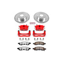 PowerStop Z36 Truck and SUV Ceramic Brake Pad, Drilled & Slotted Rotor, and Cali
