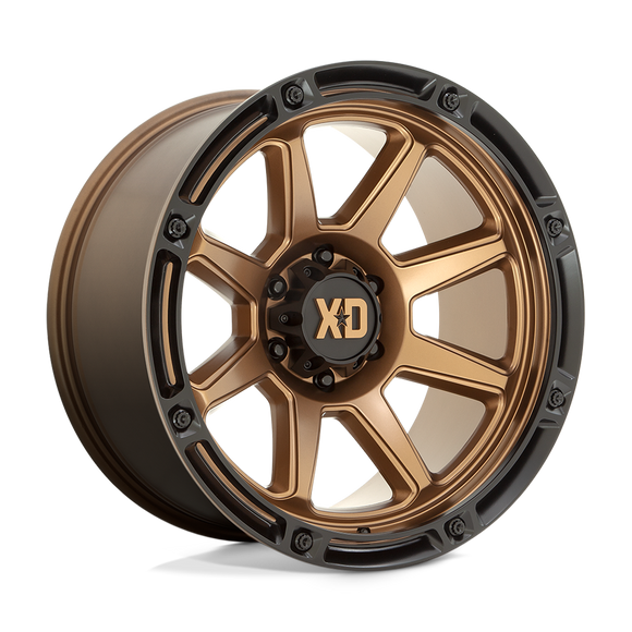 20X12 XD XD863 Matte Bronze With Black Lip 5X127 ET-44 wheel/rim