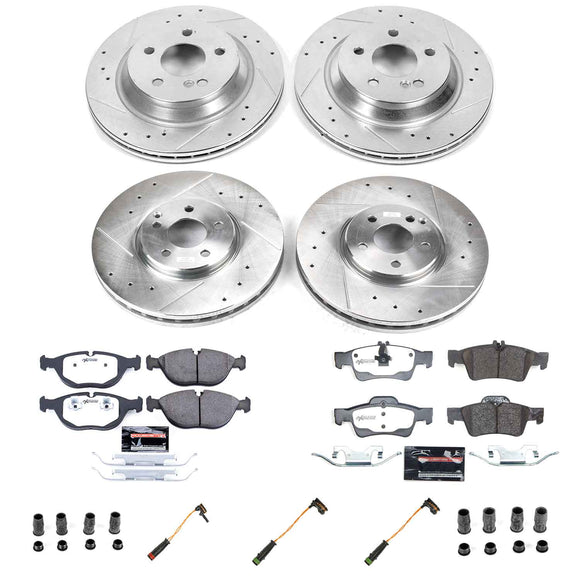 Z26 Street Performance Ceramic Brake Pad and Drilled & Slotted Rotor Kit