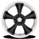 20.00x10.00 AME Boss Textured Black With Diamond Cut Lip 5x120.65 2.00 5.58 72.5