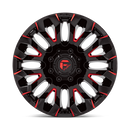 20x10 Fuel Off-Road D829 Quake Gloss Black Milled Red Tint 8x180 ET-18 Wheel