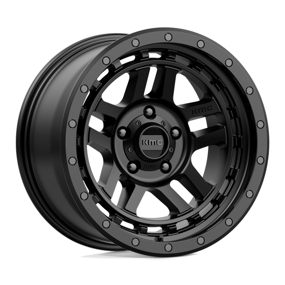 18X8.5 KMC KM540 RECON Satin Black 6X139.7 ET0 wheel/rim