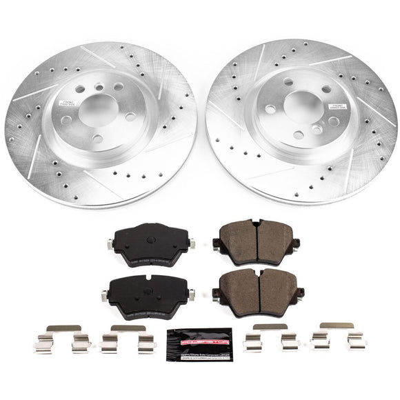PowerStop Z23 Daily Driver Carbon-Fiber Ceramic Brake Pad and Drilled & Slotted