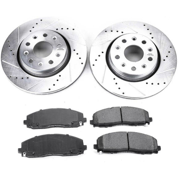 PowerStop Z23 Daily Driver Carbon-Fiber Ceramic Brake Pad and Drilled & Slotted