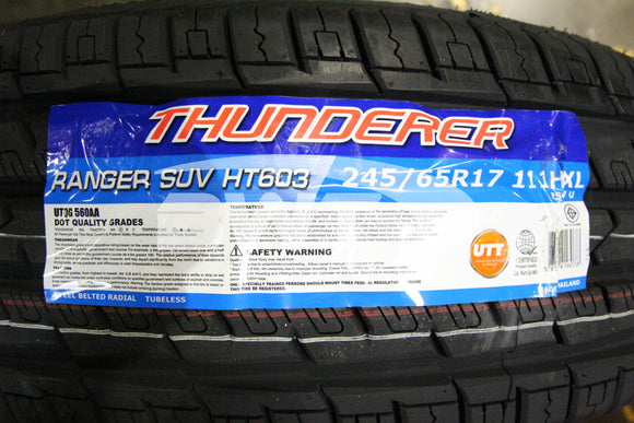 Thunderer Ranger HT603 Tire P245/65R17 111H BSW XL 2456517 245 65 17