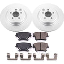 PowerStop Genuine Geomet Coated Rotor and Low-Dust Ceramic Brake Pad Kit