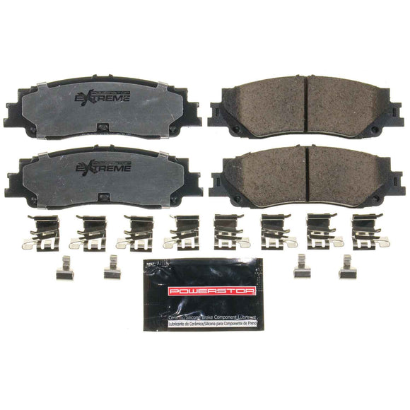 PowerStop Z36 Truck And Tow Carbon-Fiber Ceramic Brake Pads With Hardware