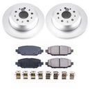 PowerStop Genuine Geomet Coated Rotor and Low-Dust Ceramic Brake Pad Kit