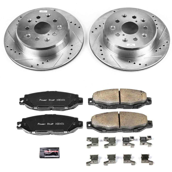 PowerStop Z23 Daily Driver Carbon-Fiber Ceramic Brake Pad and Drilled & Slotted