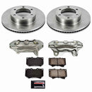 PowerStop OE Stock Replacement Low-Dust Ceramic Brake Pad, Rotor and Caliper Kit