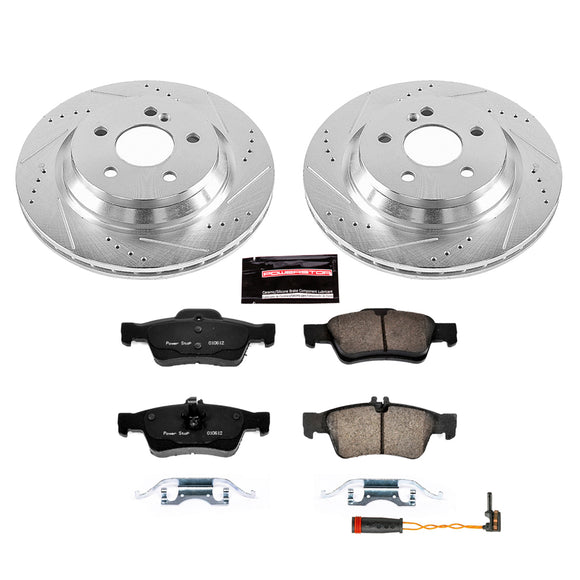 PowerStop Z23 Daily Driver Carbon-Fiber Ceramic Brake Pad and Drilled & Slotted