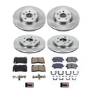 PowerStop OE Stock Replacement Low-Dust Ceramic Brake Pad and Rotor Kit