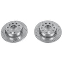 PowerStop Evolution Drilled Slotted Rotors Pair Rear For Audi A3