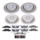 PowerStop Semi-Coated Rotor and Low-Dust Ceramic Brake Pad Kit