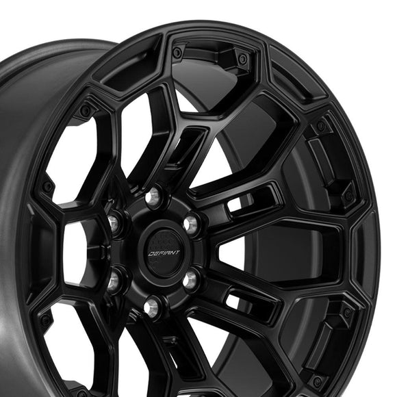 20x9 Defiant DF03 Satin Black and Charcoal 6x139.7 6x5.5 ET-12 Wheel Rim