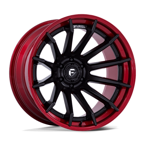 20x10 Fuel Off-Road FC403 Burn Matte Black With Candy Red Lip 5x127 ET-18 Wheel