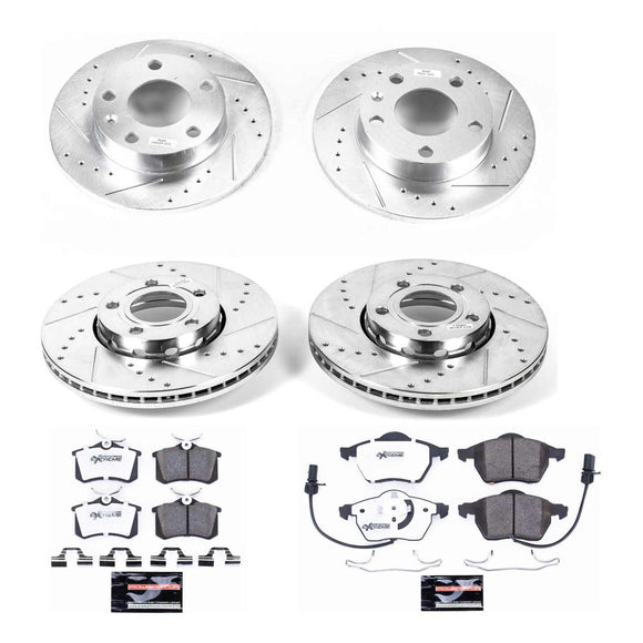PowerStop Z26 Street Performance Ceramic Brake Pad and Drilled & Slotted Rotor K