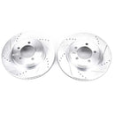 PowerStop Evolution Drilled Slotted Rotors Pair Front For Ford Explorer