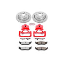PowerStop Z36 Truck and SUV Ceramic Brake Pad, Drilled & Slotted Rotor, and Cali
