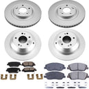 PowerStop Genuine Geomet Coated Rotor and Low-Dust Ceramic Brake Pad Kit