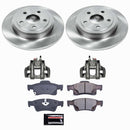 PowerStop OE Stock Replacement Low-Dust Ceramic Brake Pad, Rotor and Caliper Kit