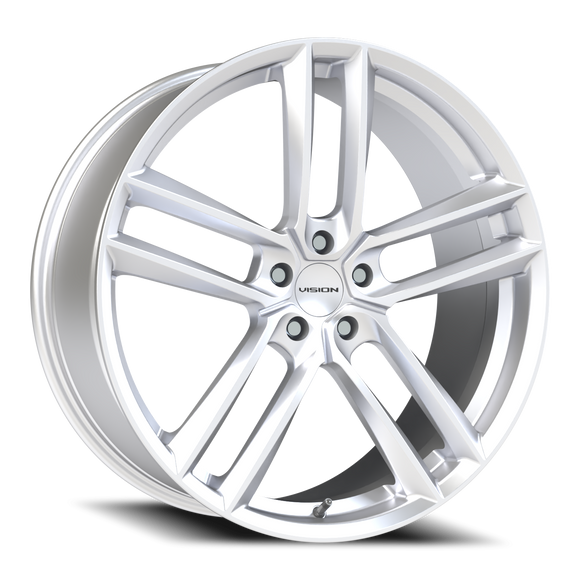 22x9 Vision 475 Clutch Hyper Silver Wheel 5x114.3 ET38 CB73.1