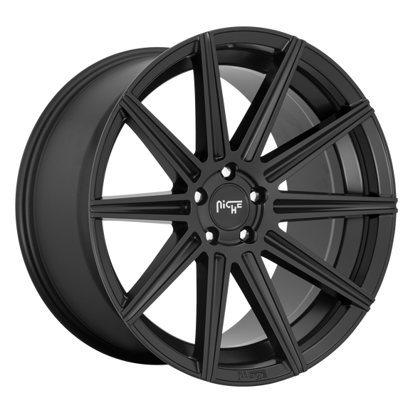 10.5x20 Niche Wheels M242 Tifosi Matte Black Wheel 5x114.3 ET40 CB72.70