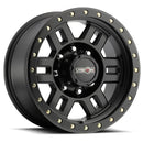 18x9 Vision 398 Manx Matte Black Wheel 8x180 ET12 CB124.2