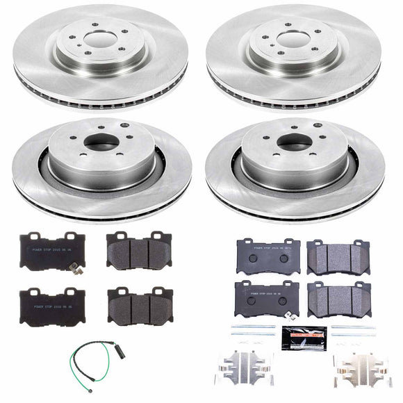 PowerStop Track Day Spec High-Performance Brake Pad and Rotor Kit