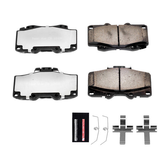 PowerStop Z36 Truck And Tow Carbon-Fiber Ceramic Brake Pads With Hardware
