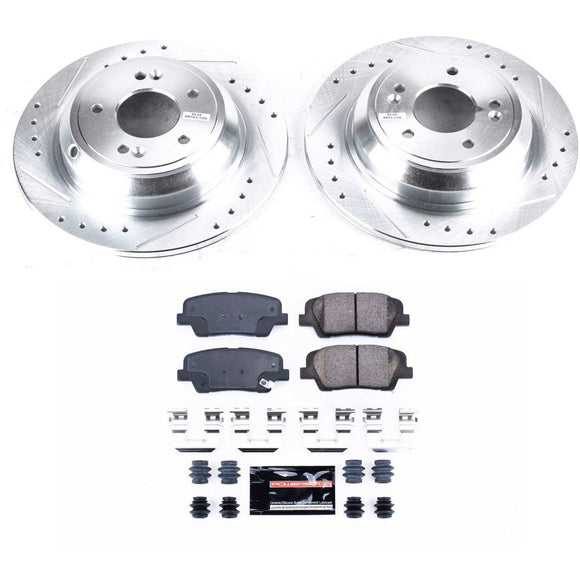 PowerStop Z23 Daily Driver Carbon-Fiber Ceramic Brake Pad and Drilled & Slotted