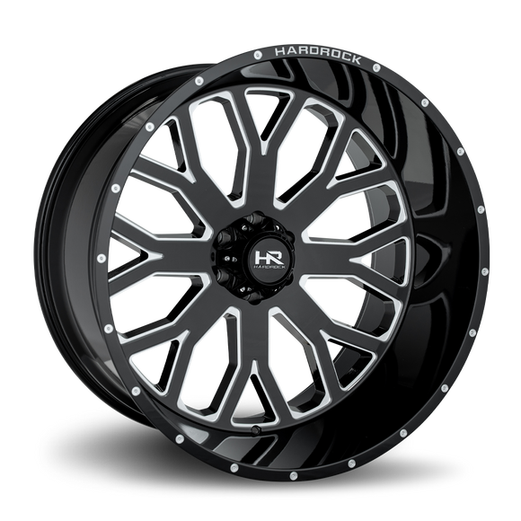 26x14 Hardrock Slammer Xposed Gloss Black Milled 6x139.7 ET-76 wheel/rim