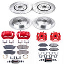 PowerStop Z23 Daily Driver Carbon-Fiber Ceramic Pads Drilled & Slotted Rotor & C