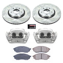 PowerStop OE Stock Replacement Low-Dust Ceramic Brake Pad, Rotor and Caliper Kit