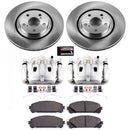 PowerStop OE Stock Replacement Low-Dust Ceramic Brake Pad, Rotor and Caliper Kit