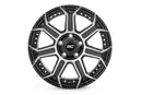 17x9 Rough Country 89 Series Black Machined Gun Metal Wheel 6x5.5 ET-12 CB4.173