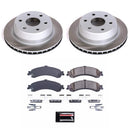 PowerStop Semi-Coated Rotor and Low-Dust Ceramic Brake Pad Kit