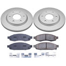 PowerStop Genuine Geomet Coated Rotor and Low-Dust Ceramic Brake Pad Kit