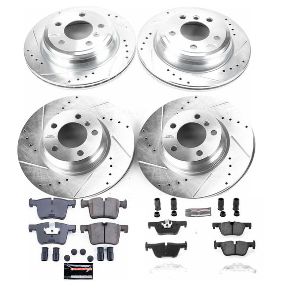 PowerStop Z23 Daily Driver Carbon-Fiber Ceramic Brake Pad and Drilled & Slotted