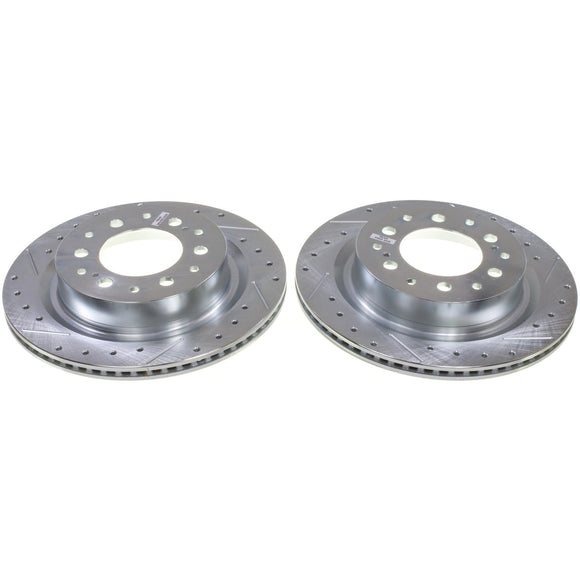 PowerStop Evolution Performance Drilled, Slotted & Plated Brake Rotor Pair