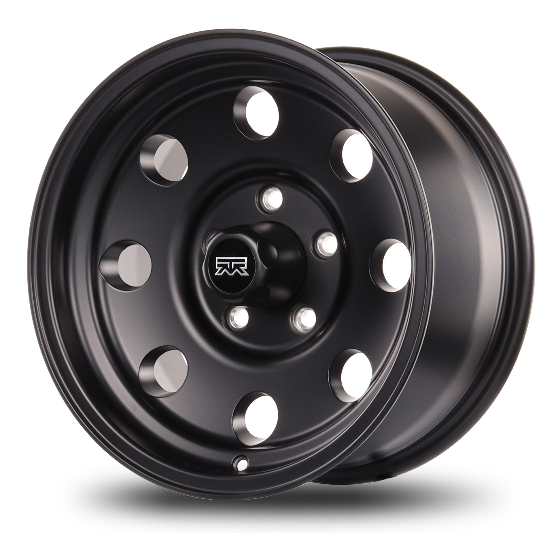 16x8 Mudder Trucker MT614 Deisel Satin Black 5x127 5x5 ET0 Wheel Rim